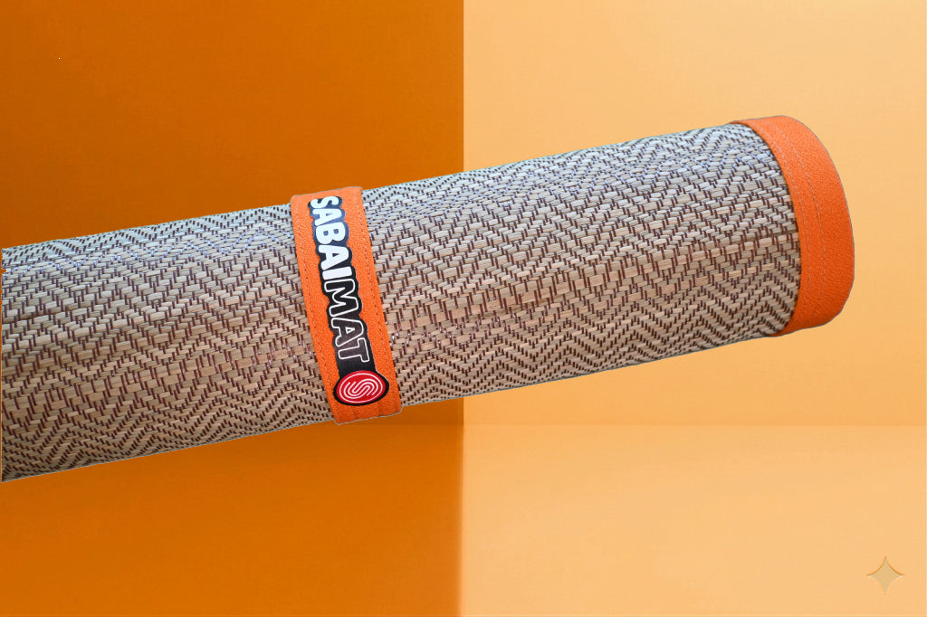 Fantasy ORANGE  woven mat