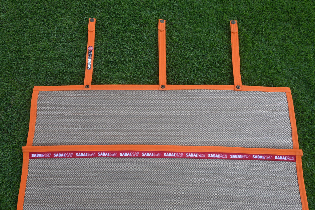 Fantasy ORANGE  woven mat