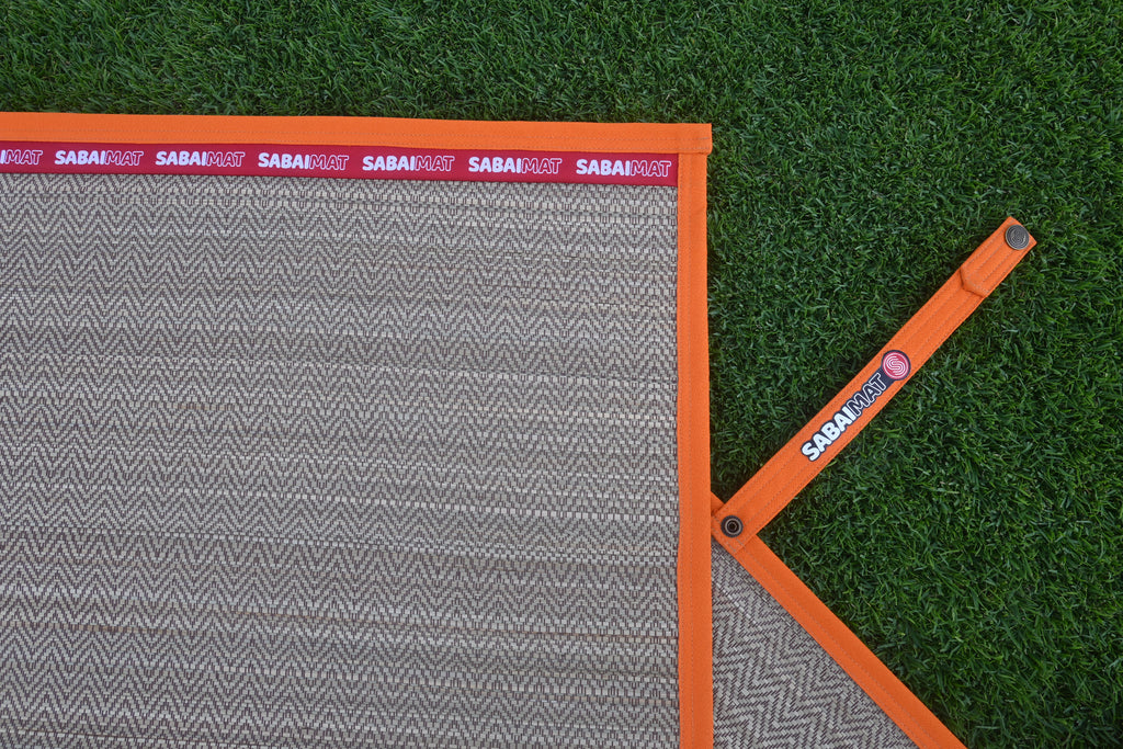 Fantasy ORANGE  woven mat